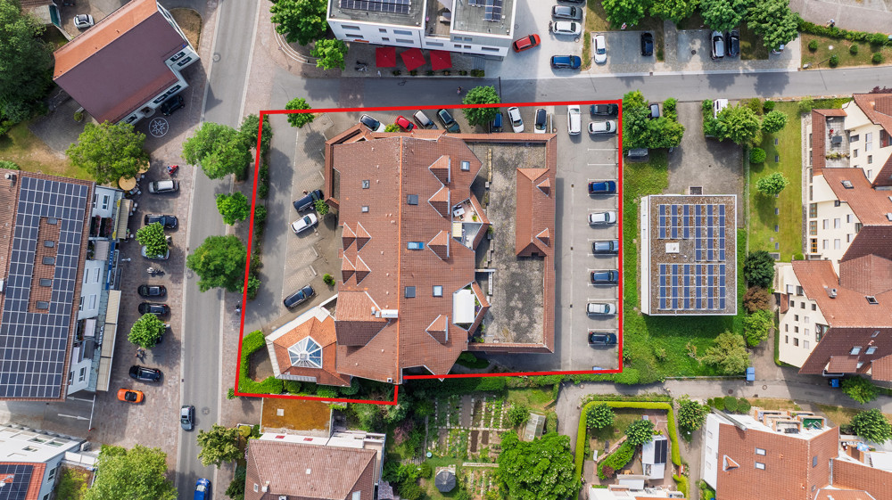 Draufsicht mit Grenzen