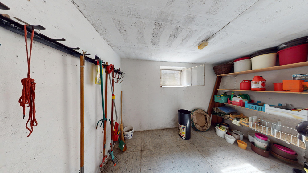 Lagerraum hinter der Garage