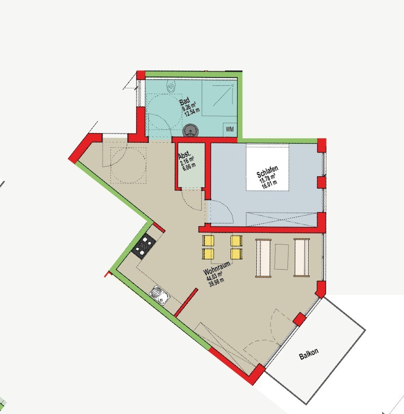 Grundriss Wohnung Nr.11(nicht maßstabsgetreu) Grundriss Wohnung Nr.11(nicht maßstabsgetreu)