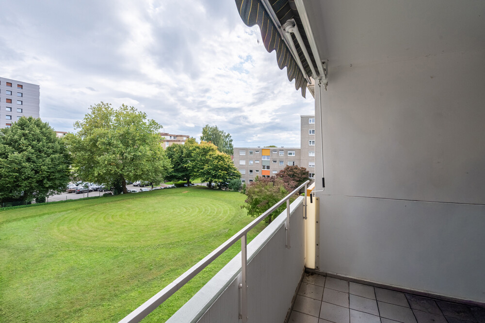 Blick vom Balkon