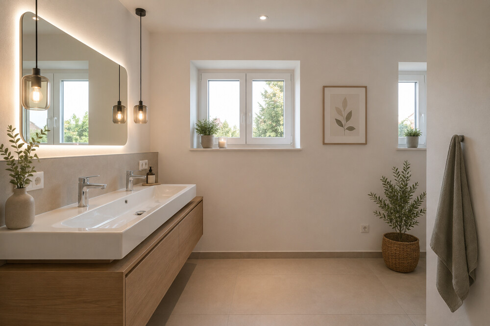 OG-Badezimmer visualisiert OG-Badezimmer visualisiert