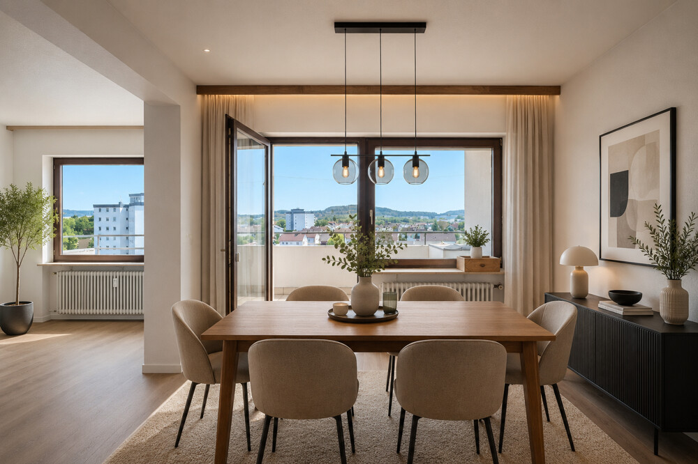 Esszimmer mit Aussicht Visualisierung
