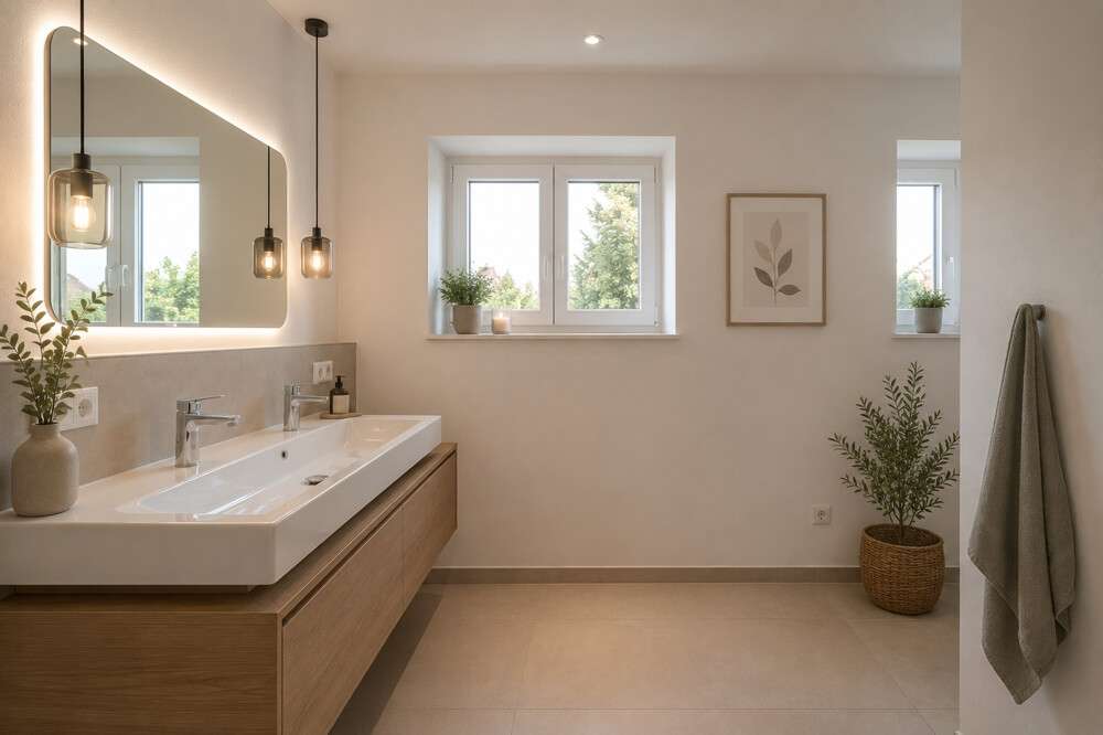 EG-Badezimmer visualisiert EG-Badezimmer visualisiert